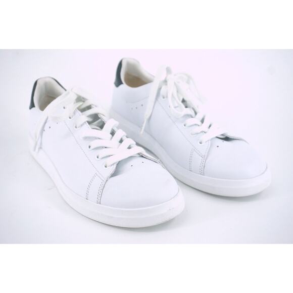 Tory Burch Howell Court White Leather Sneakers SZ 8.5 Tennis low top logo $248 - Picture 8 of 10